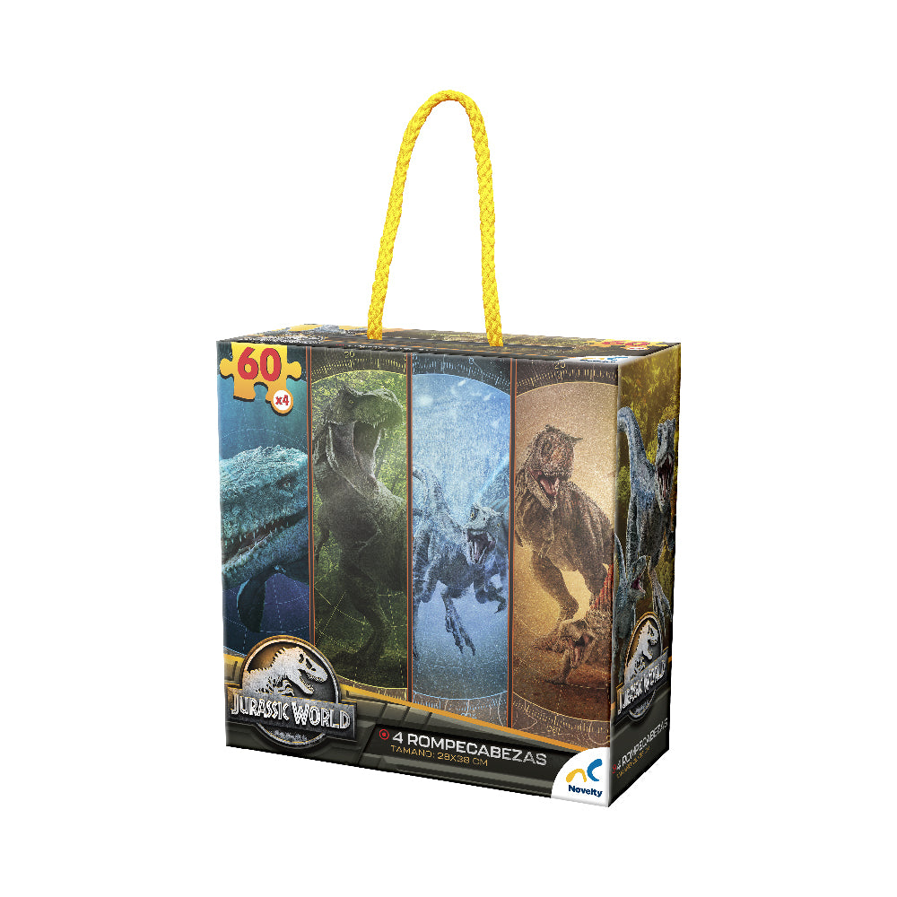 Rompecabezas 4 en 1 jurassic world dominion