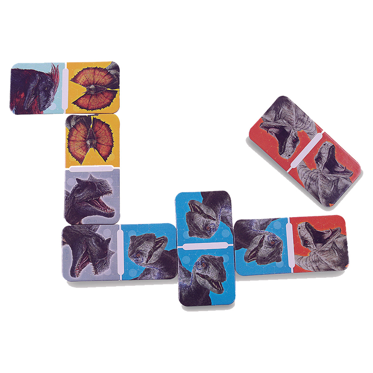 Set de Juegos Jurassic World Dominion 3 en 1 – Dominó, Memoria y Rompecabezas
