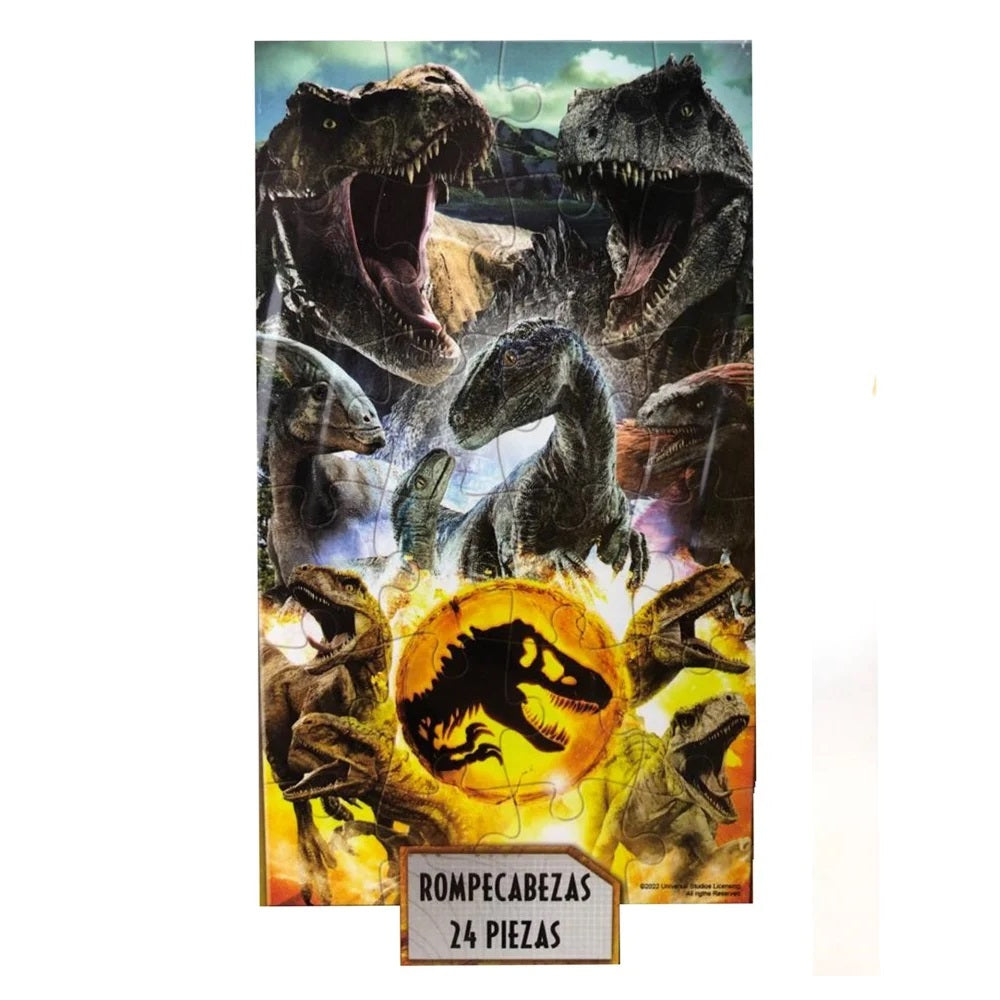 Set de Juegos Jurassic World Dominion 3 en 1 – Dominó, Memoria y Rompecabezas