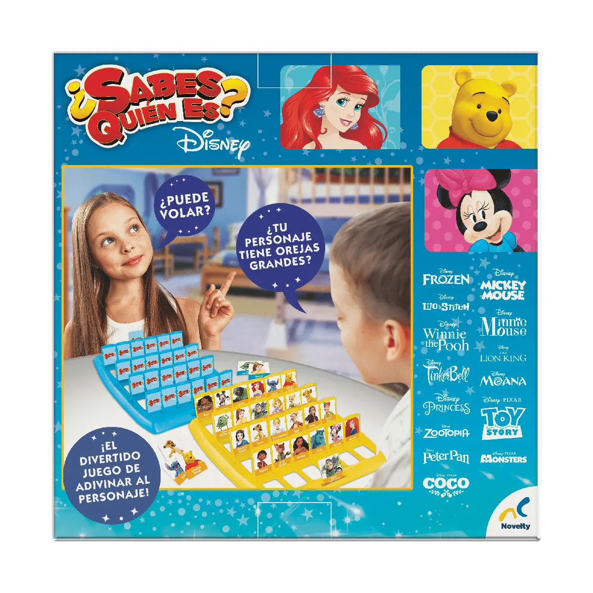 Juego de Mesa ¿Sabes Quién Es? Disney-Novelty