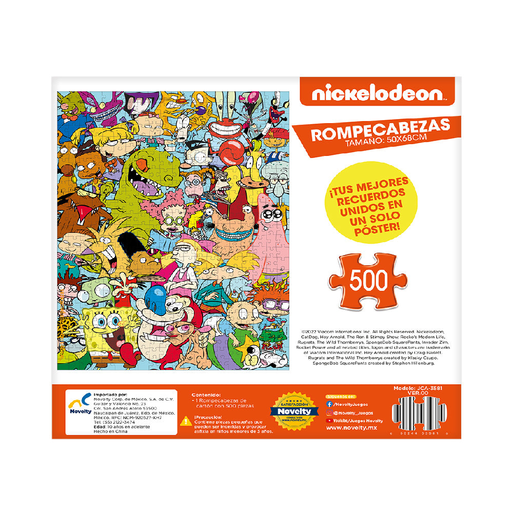 Rompecabezas Nickelodeon 500 piezas | Coleccionable Retro