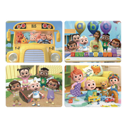 Rompecabezas 4 en 1 Cocomelon, 12 Piezas c/u