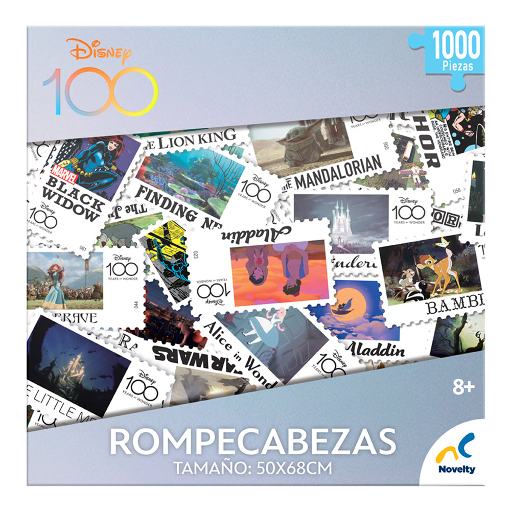 Rompecabezas Timbres Disney 100 años 1000 Piezas