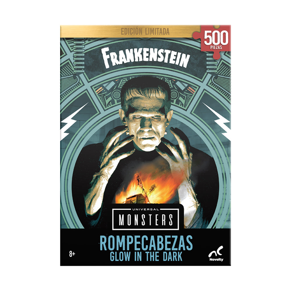 Rompecabezas Brilla en la oscuridad Frankenstein 500 Piezas