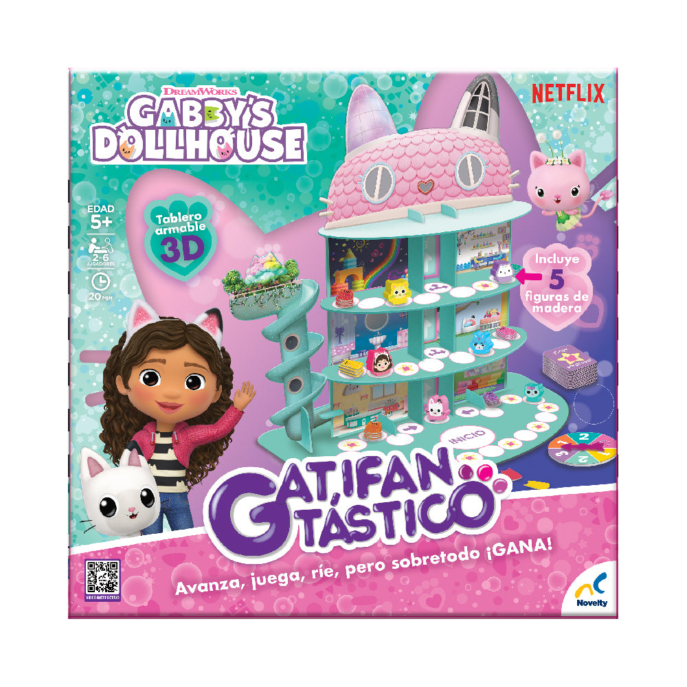Juego De Mesa Infantil Gatifantástico Gabby´s Dollhouse
