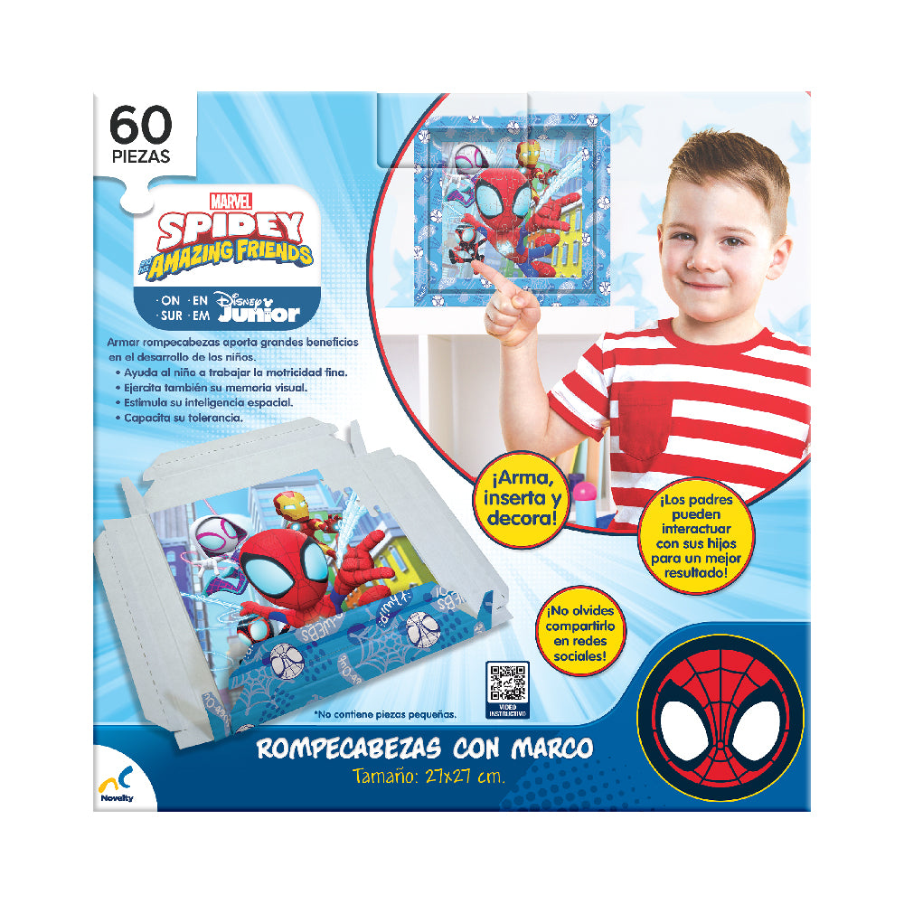 Rompecabezas Infantil Con Marco Spidey 60 Piezas – Novelty Corp