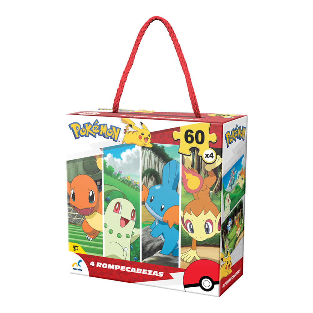 Rompecabezas 4 En 1 Pokémon – Novelty Corp.