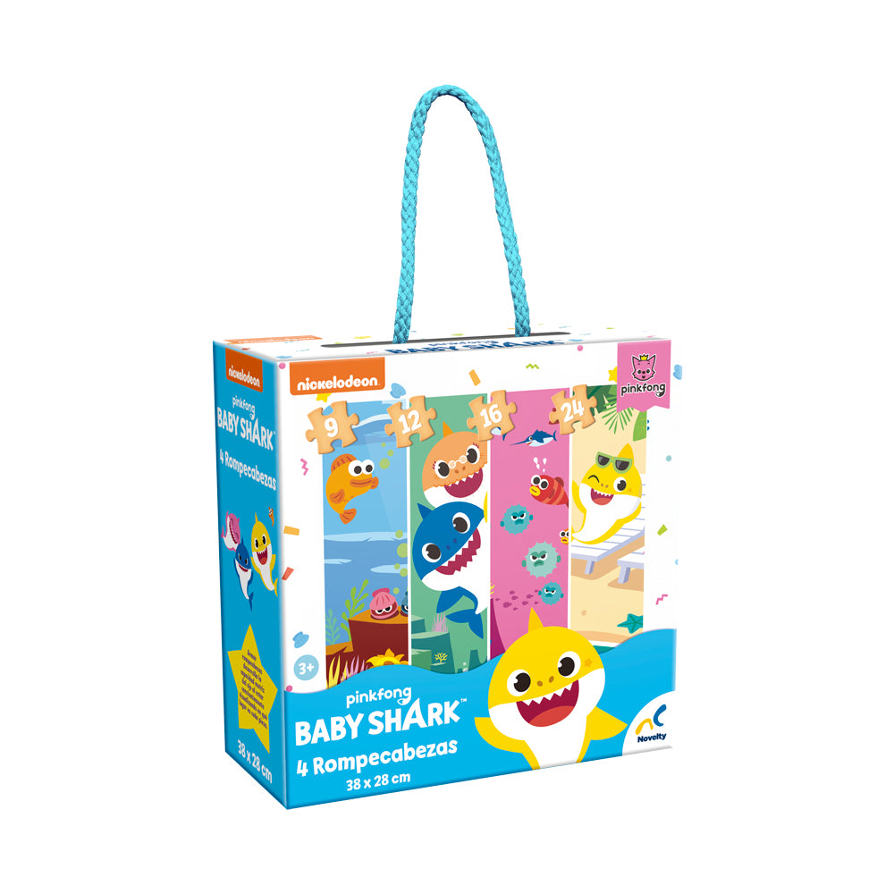 Rompecabezas 4 En 1 Baby Shark