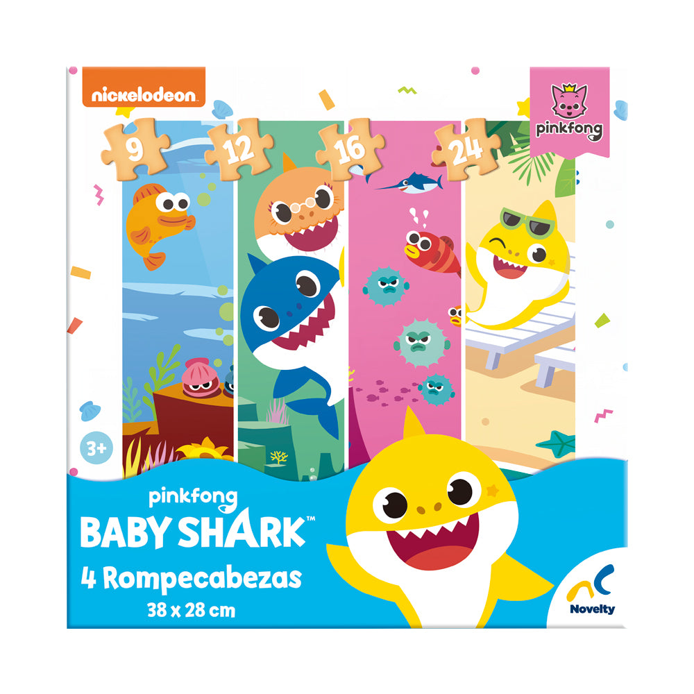 Rompecabezas 4 En 1 Baby Shark