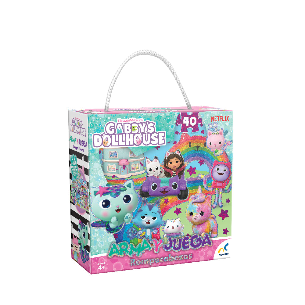 Rompecabezas Infantil Arma Y Juega Gabby´s Dollhouse 40pz