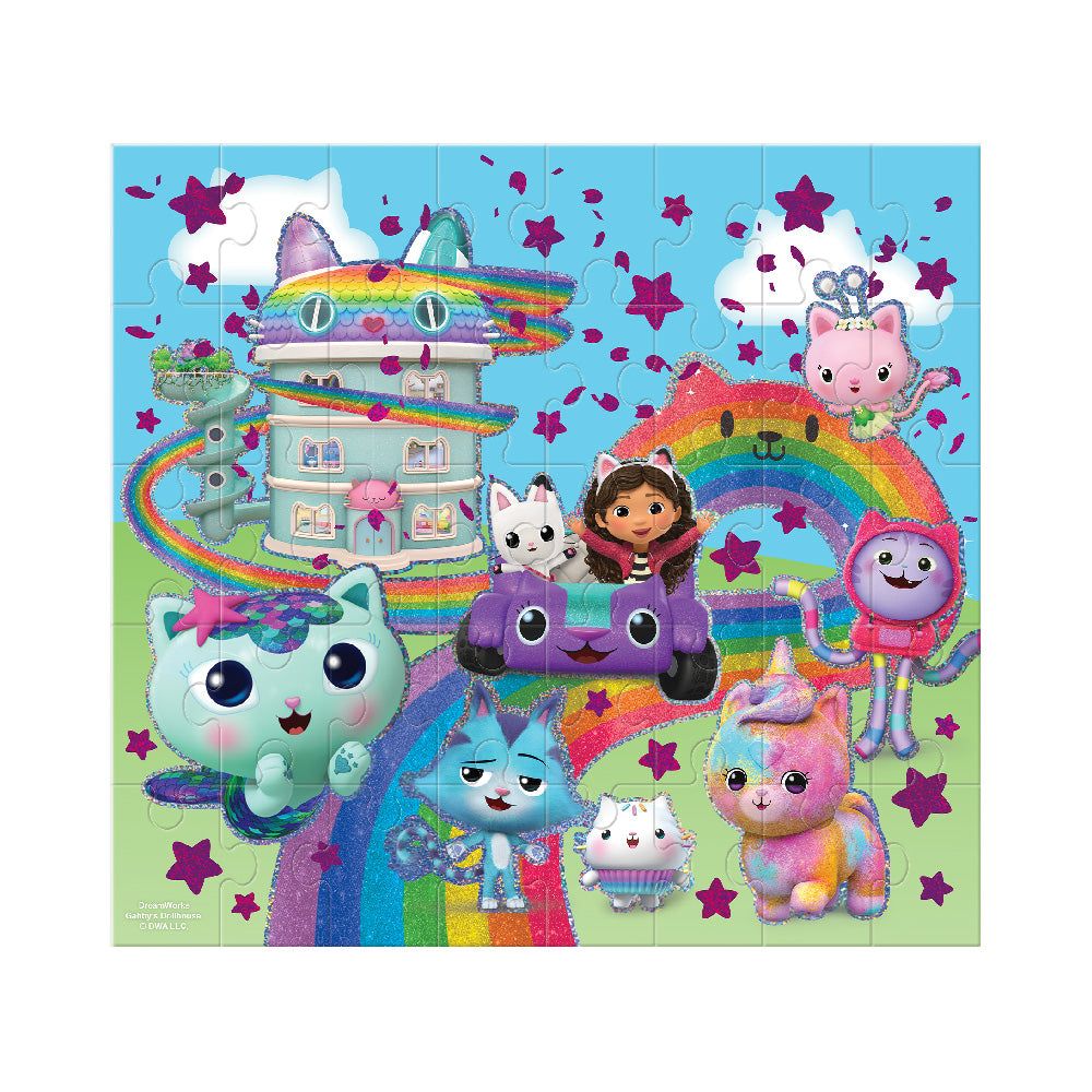 Rompecabezas Infantil Arma Y Juega Gabby´s Dollhouse 40pz