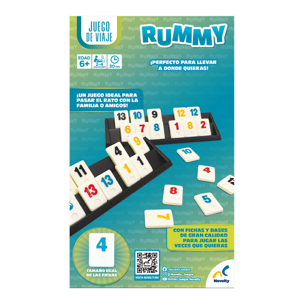 Juego De Mesa Rummy De Viaje – Novelty Corp