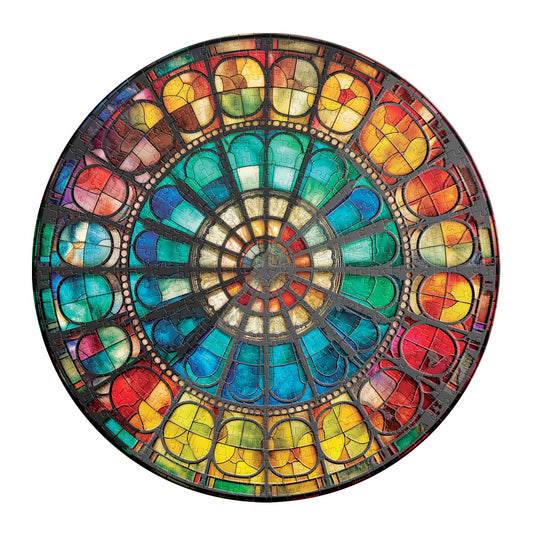 Rompecabezas Circular Barnizado Vitral 500 Piezas