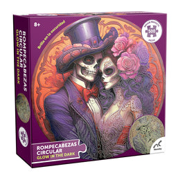 Rompecabezas Circular Glow in the Dark Catrina 500 Piezas