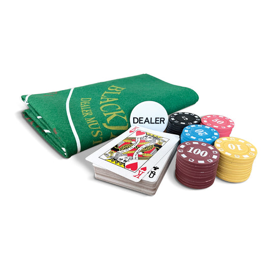 Casino Póker Novelty – Juego de Mesa con Tapete y Fichas