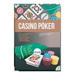 Casino Póker Novelty – Juego de Mesa con Tapete y Fichas
