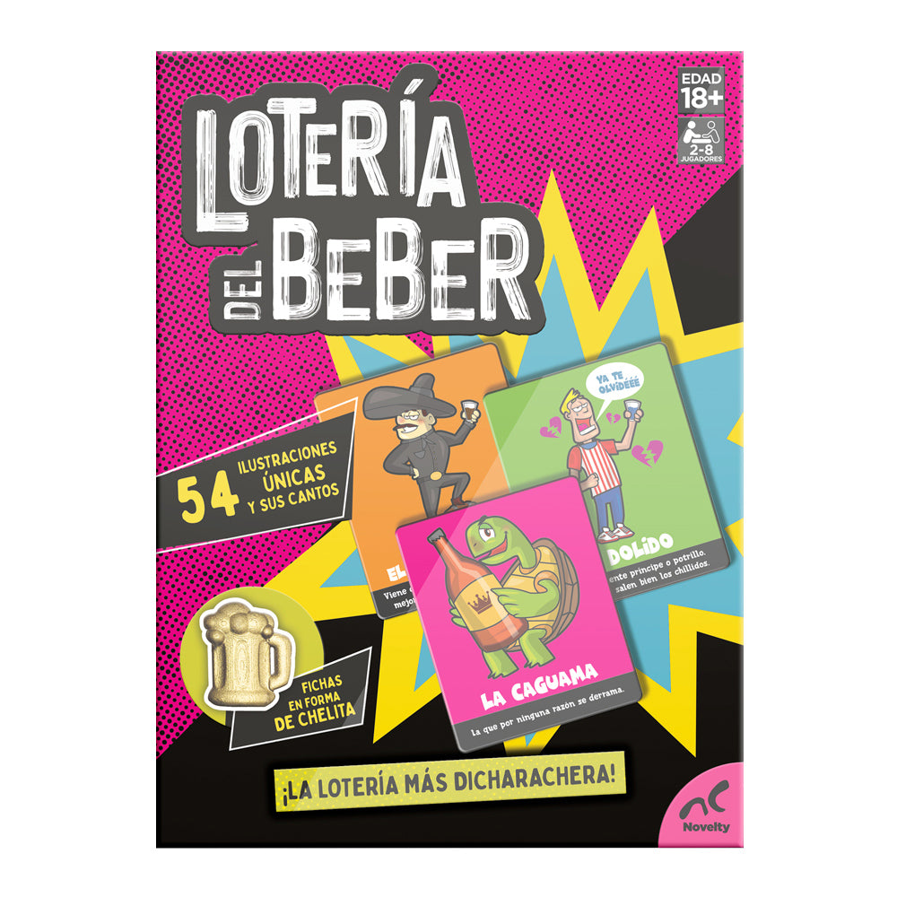 Juego de mesa Lotería del Beber