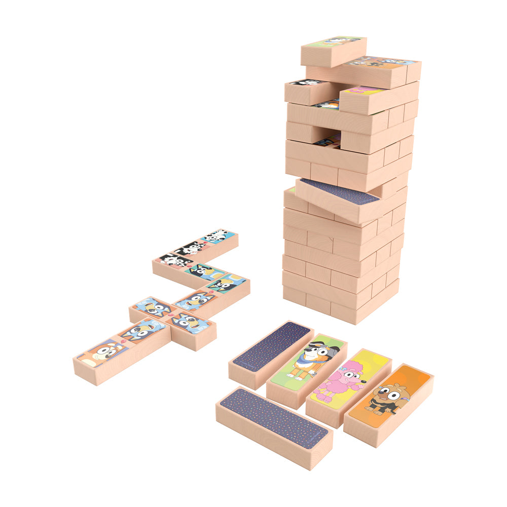Juego de Mesa Bluey Torre de Madera 3 en 1