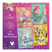 Rompecabezas Disney Princesas 4 en 1 60 Piezas