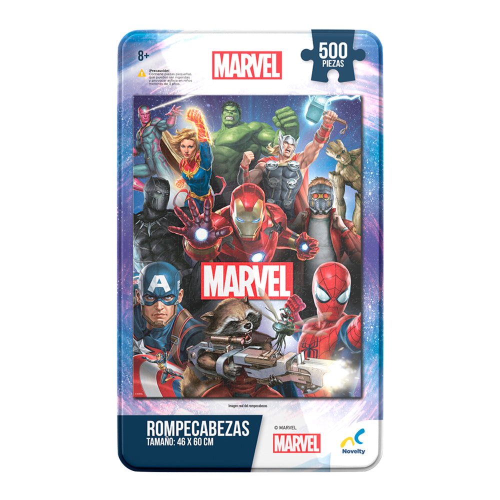 Rompecabezas Marvel Coleccionable Tin 500 Piezas