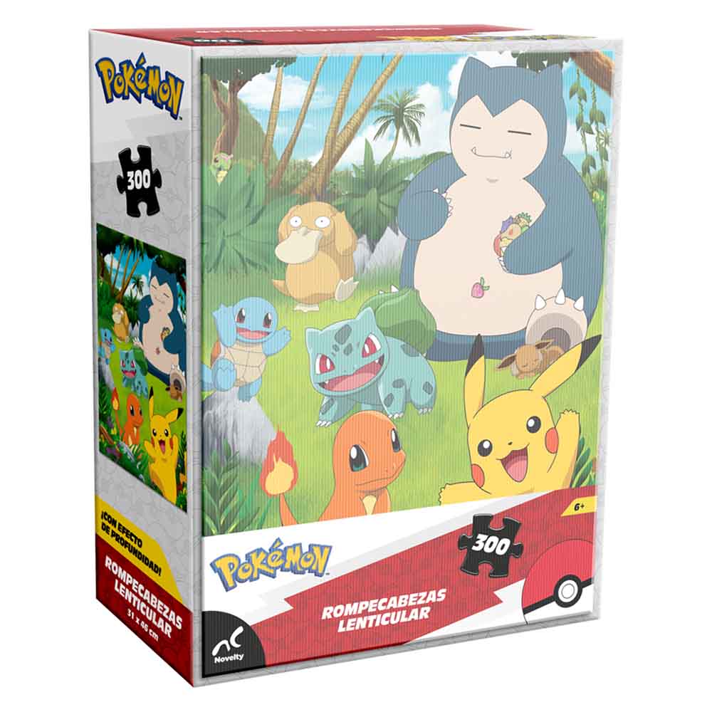 Rompecabezas Lenticular Pokémon Clásico 300 Piezas | Novelty