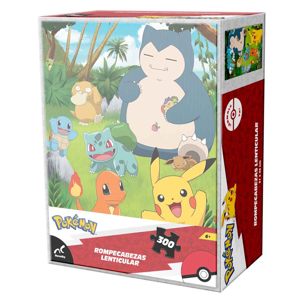 Rompecabezas Lenticular Pokémon Clásico 300 Piezas | Novelty