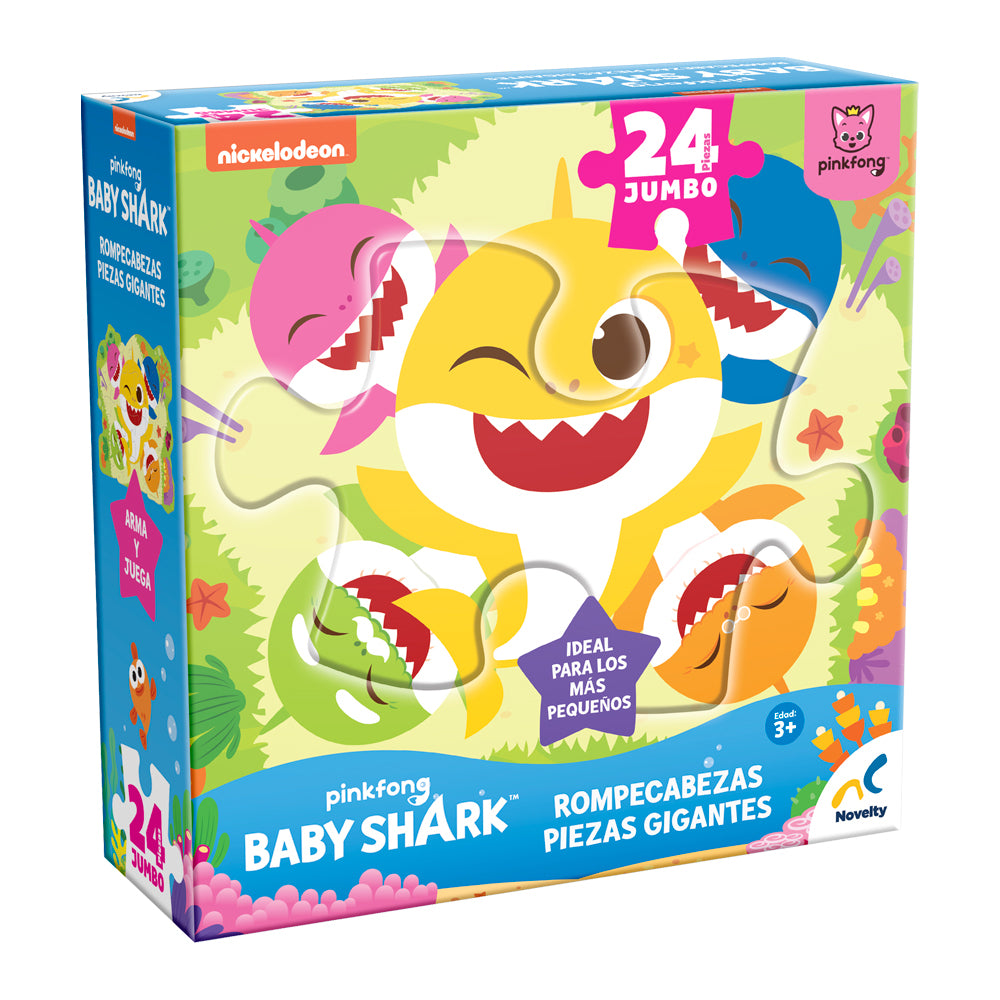 Rompecabezas infantil Baby Shark Gigante 24 Piezas.