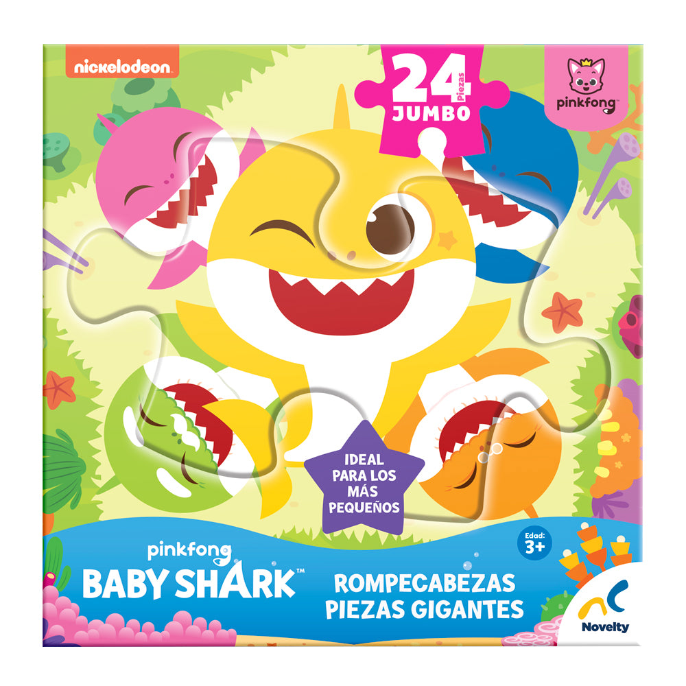 Rompecabezas infantil Baby Shark Gigante 24 Piezas.