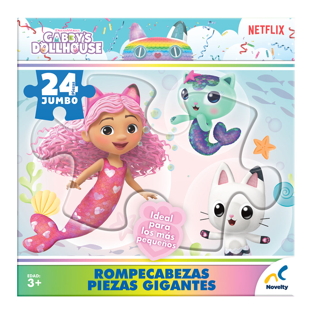 Rompecabezas Gabby’s Dollhouse Gigante 24 Pzs | Ideal para Pequeños ...