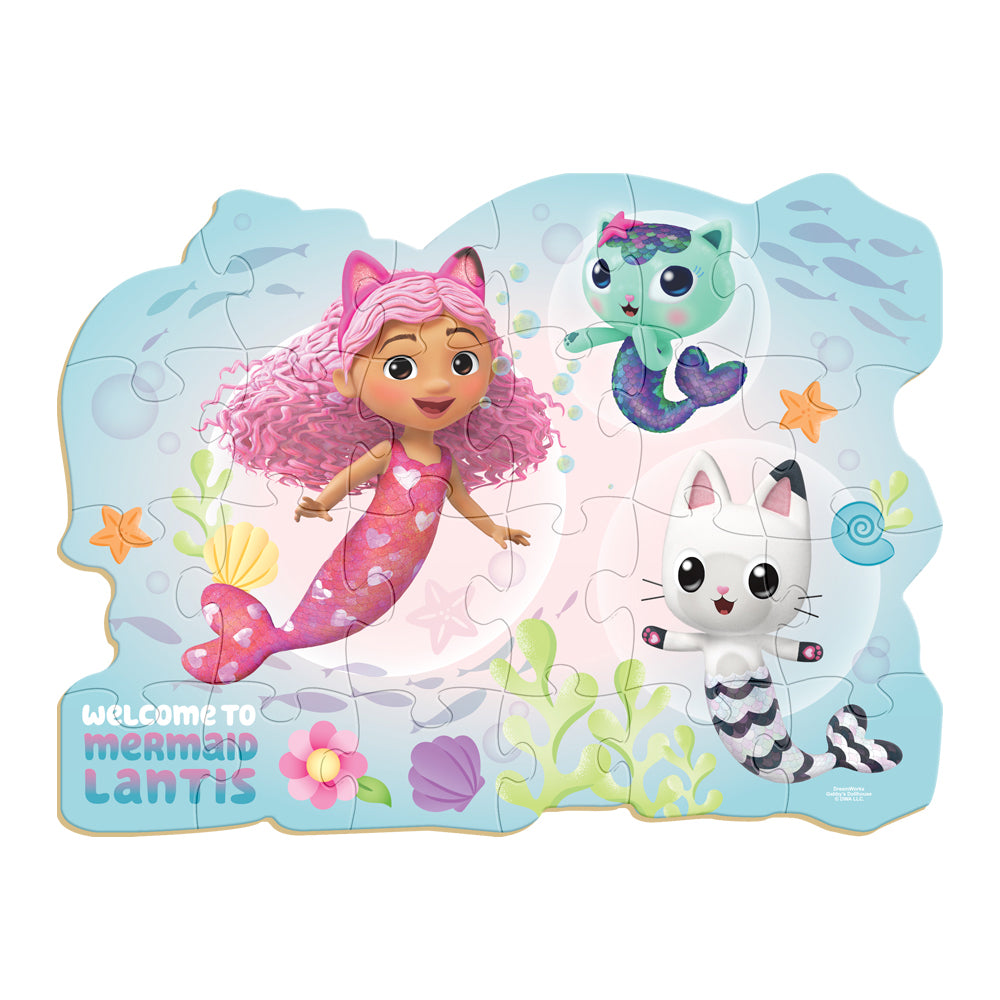 Rompecabezas gigante de 24 piezas grandes de Gabby's Dollhouse para niños.