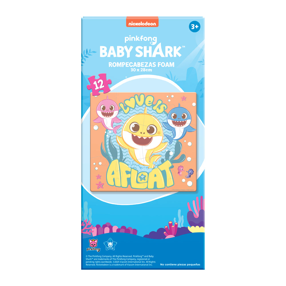 Rompecabezas Baby Shark Foam 12 Piezas