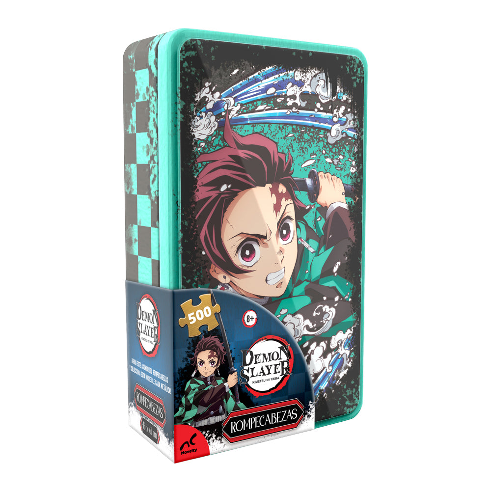 Rompecabezas Demon Slayer panorámico de 500 piezas. Diseño coleccionable con ilustración épica del anime. Ideal para fans y coleccionistas