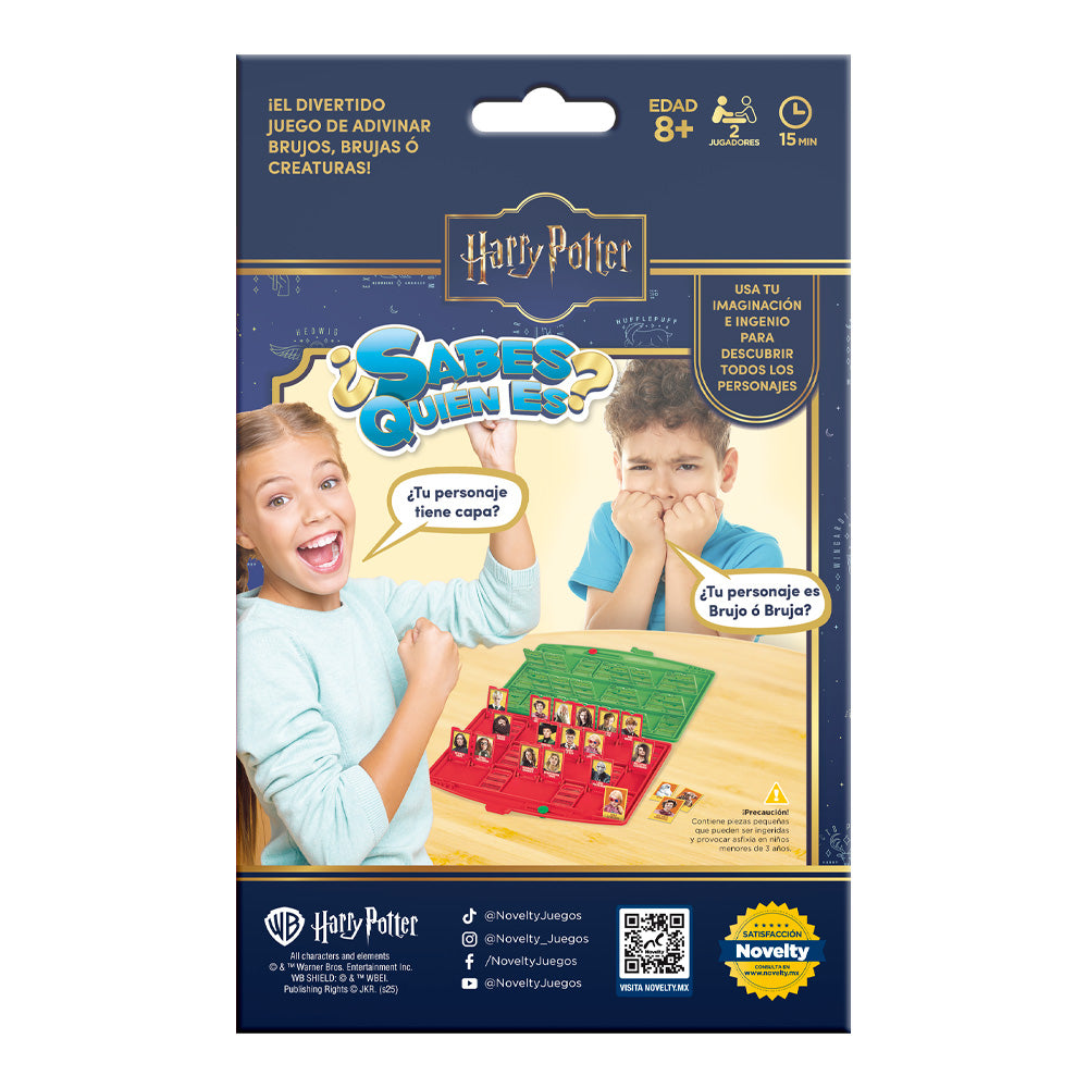 Juego de viaje ¿Sabes quien es?  Harry Potter