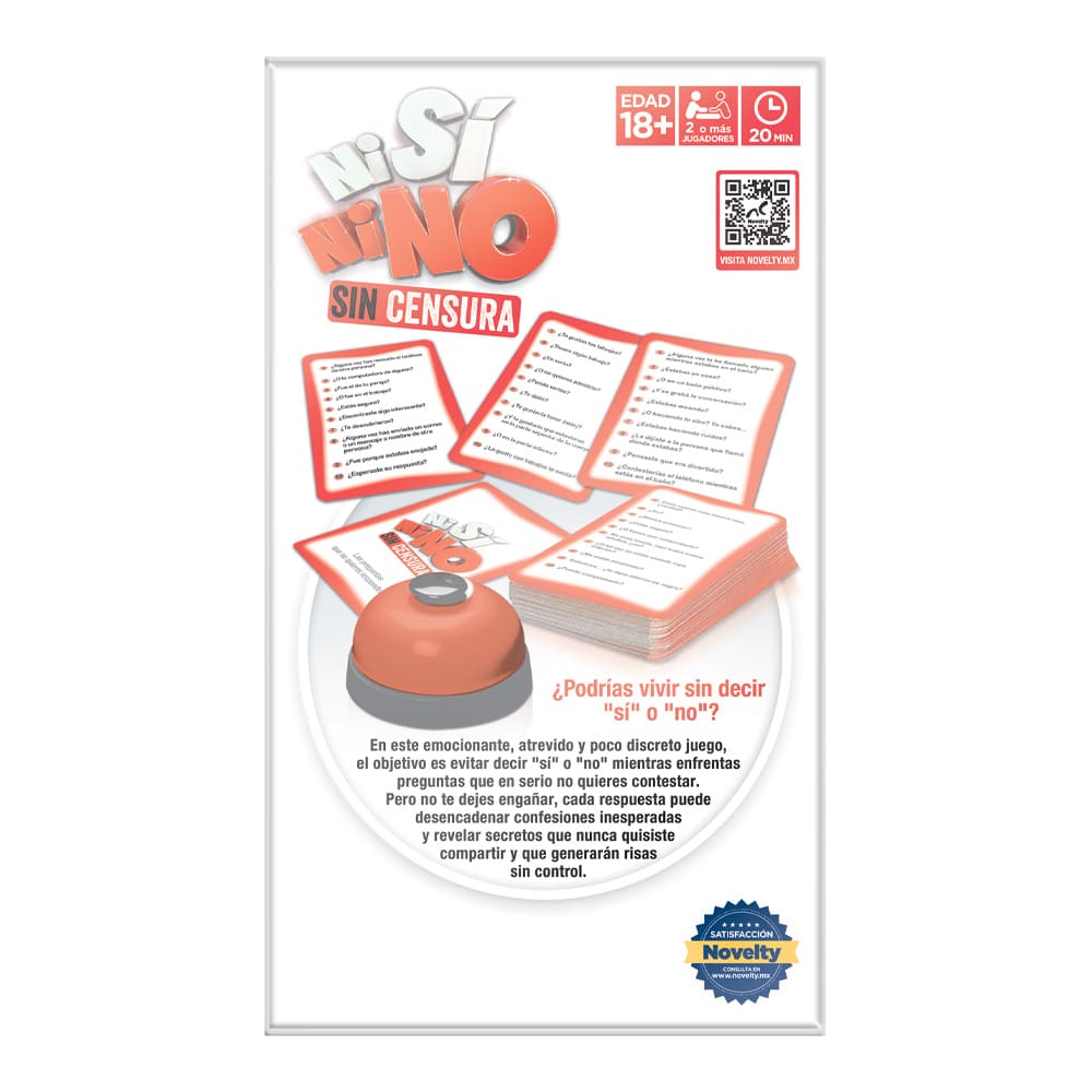 Juego de Mesa Ni Si Ni No Sin Censura