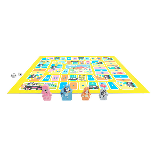 Juego de Mesa Bluey 2 en 1 | Resbaladillas y Escaleras + Camino a Casa - Novelty