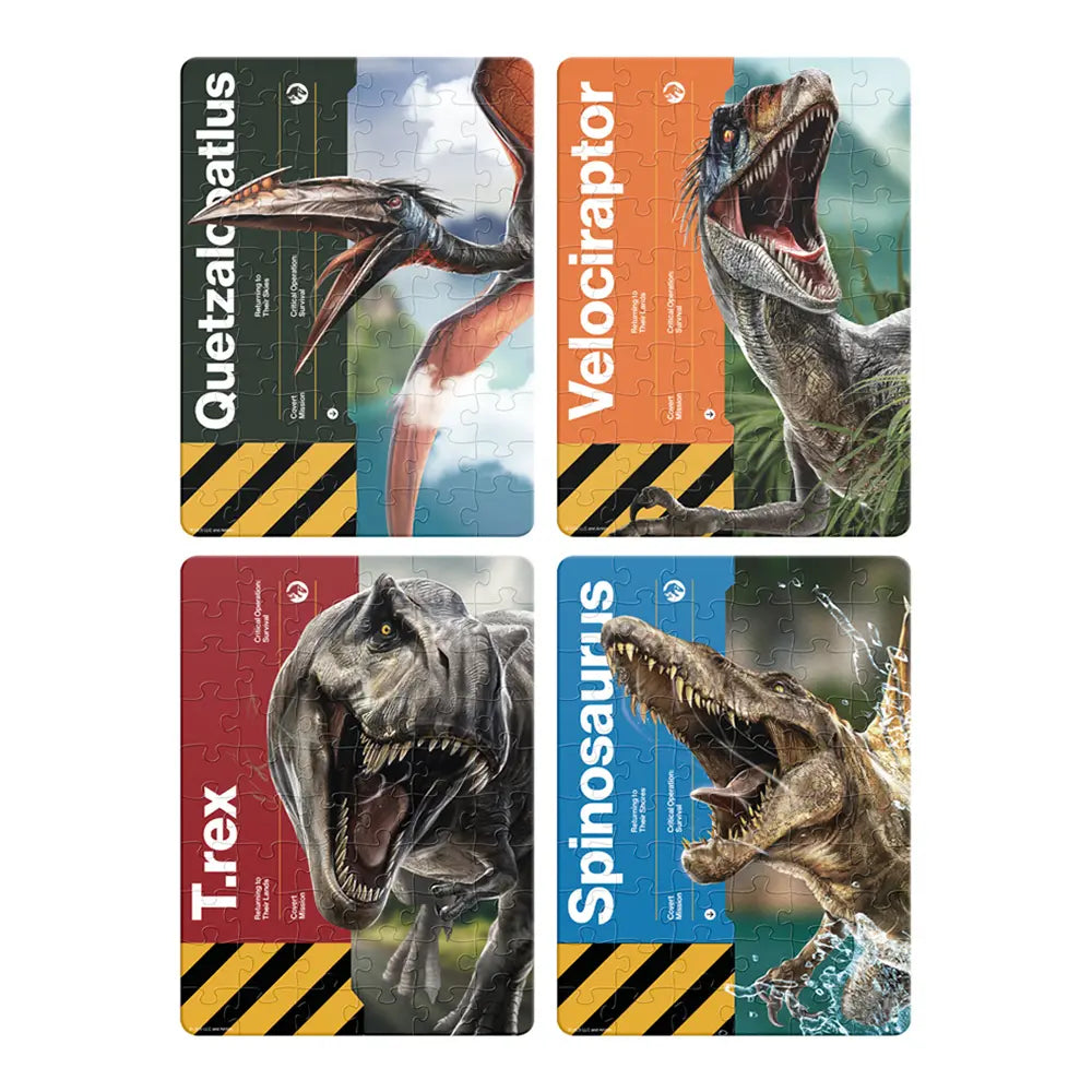 Rompecabezas 4 en 1 Jurassic World 60 Piezas Novelty