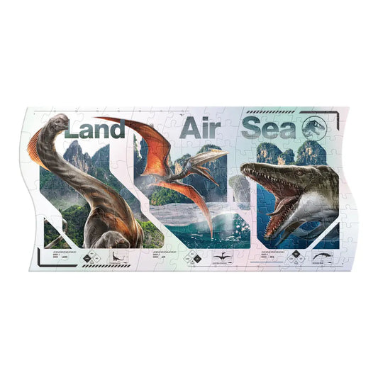 Rompecabezas Jurassic World Panorámico 3 en 1 - Novelty