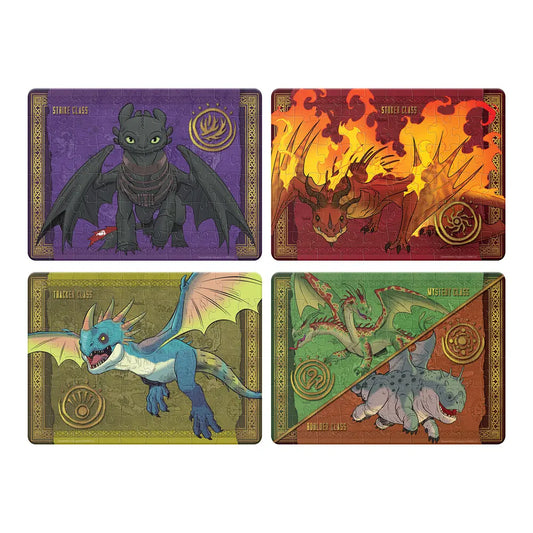Rompecabezas Cómo Entrenar a tu Dragón – Set 4 en 1 (60 piezas)- Novelty