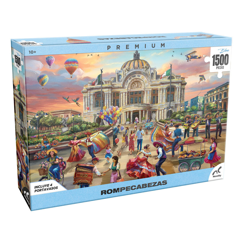 Rompecabezas Premium Bellas Artes 1500 Piezas Con Portavasos Exclusivos