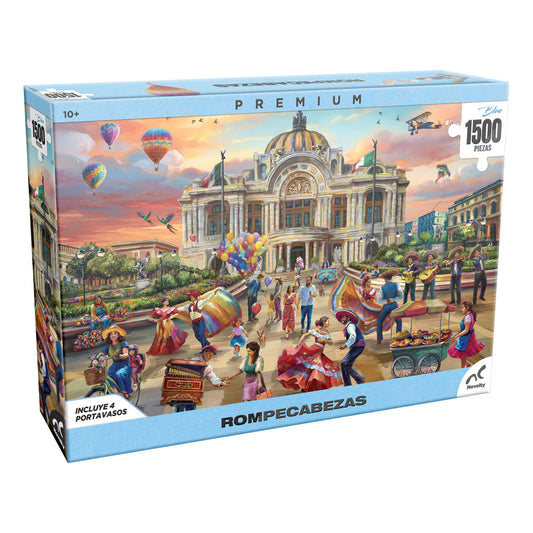 Rompecabezas Premium Bellas Artes 1500 Piezas Con Portavasos Exclusivos