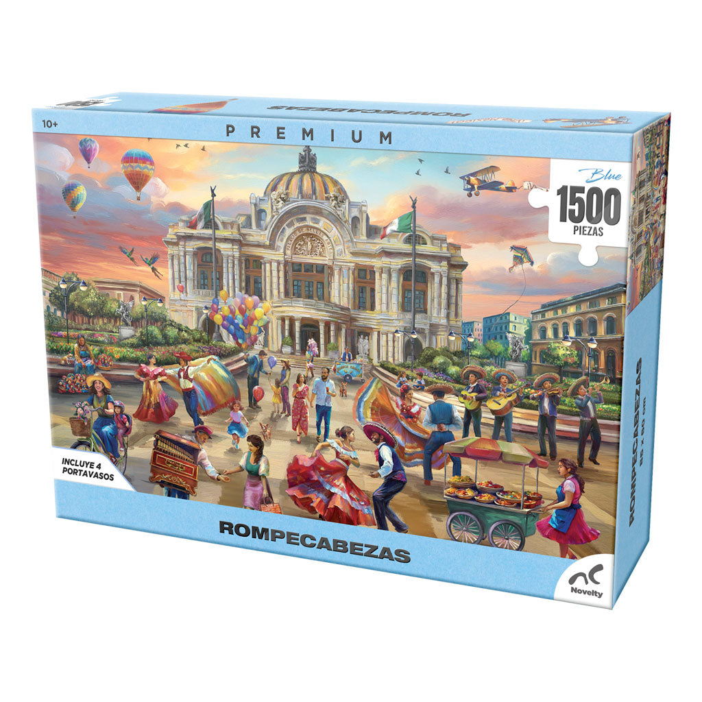 Rompecabezas Premium Bellas Artes 1500 Piezas Con Portavasos Exclusivos