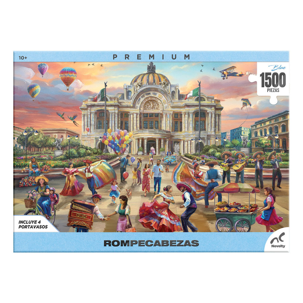 Rompecabezas Premium Bellas Artes 1500 Piezas Con Portavasos Exclusivos