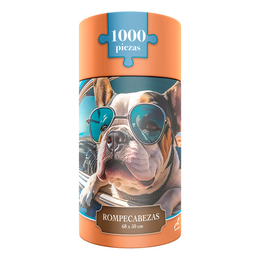 Rompecabezas de Perro 1000 Piezas | Cilindro Coleccionable | Novelty
