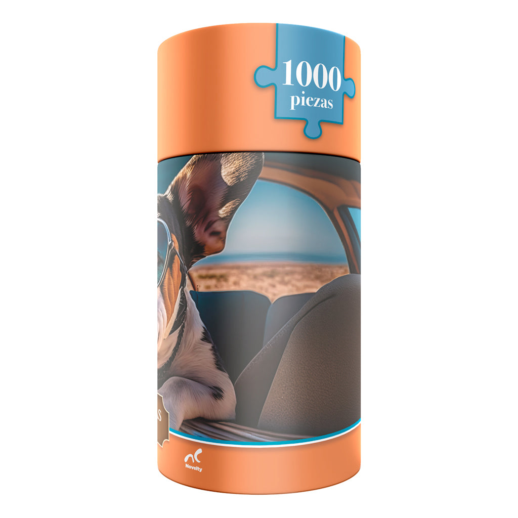 Rompecabezas de Perro 1000 Piezas | Cilindro Coleccionable | Novelty