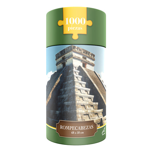 Rompecabezas Pirámide 1000 Piezas | Cilindro Coleccionable con Póster | Novelty