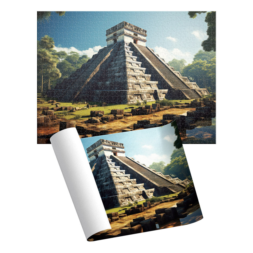 Rompecabezas Pirámide 1000 Piezas | Cilindro Coleccionable con Póster | Novelty