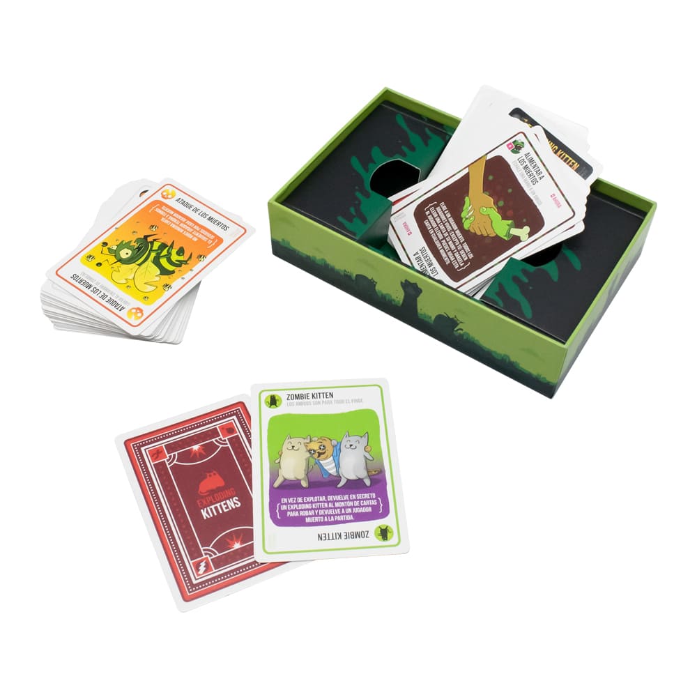 Exploding Kittens Zombie Kittens – Juego de Cartas Revivido – Novelty Corp.