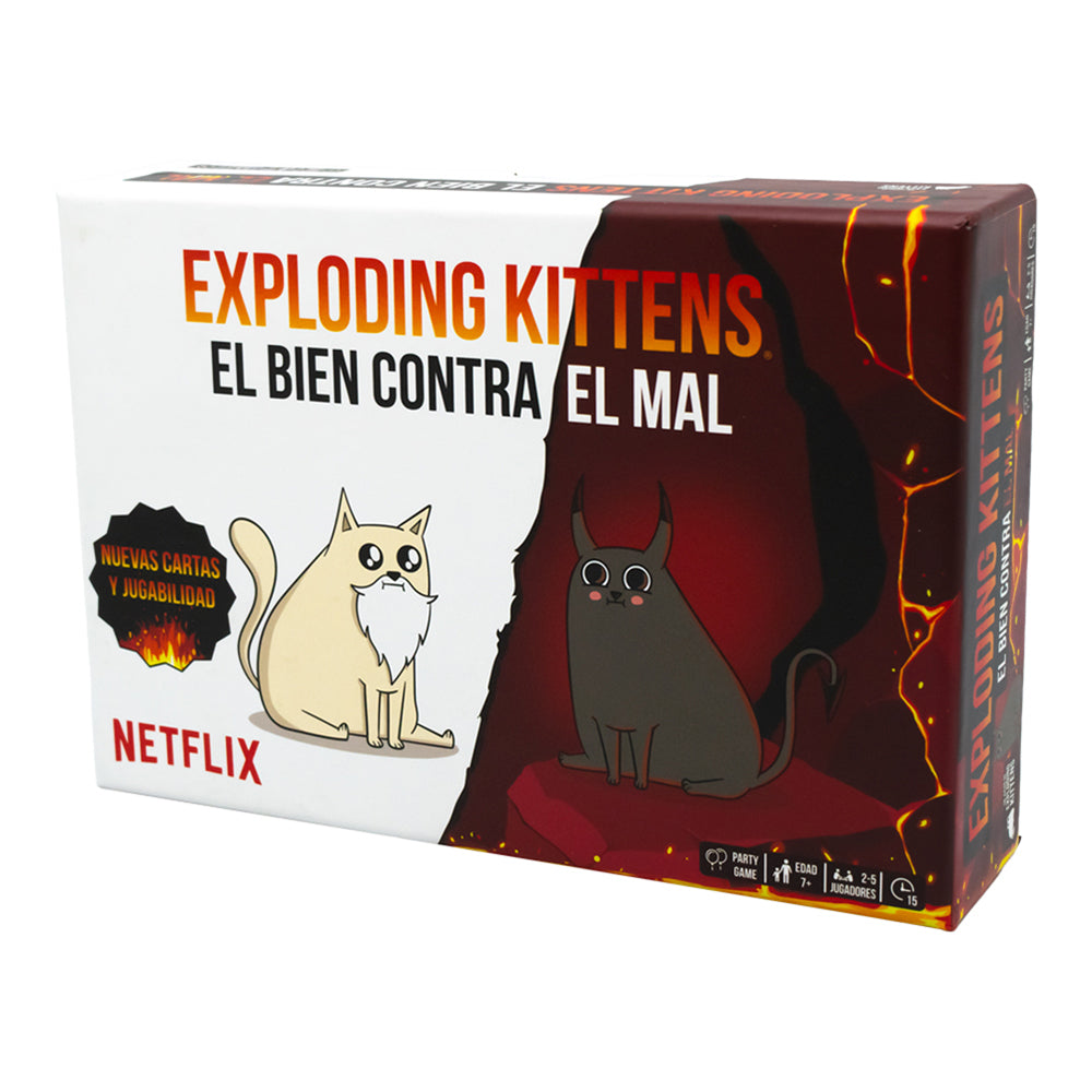 Juego de Cartas Exploding Kittens El Bien vs El Mal