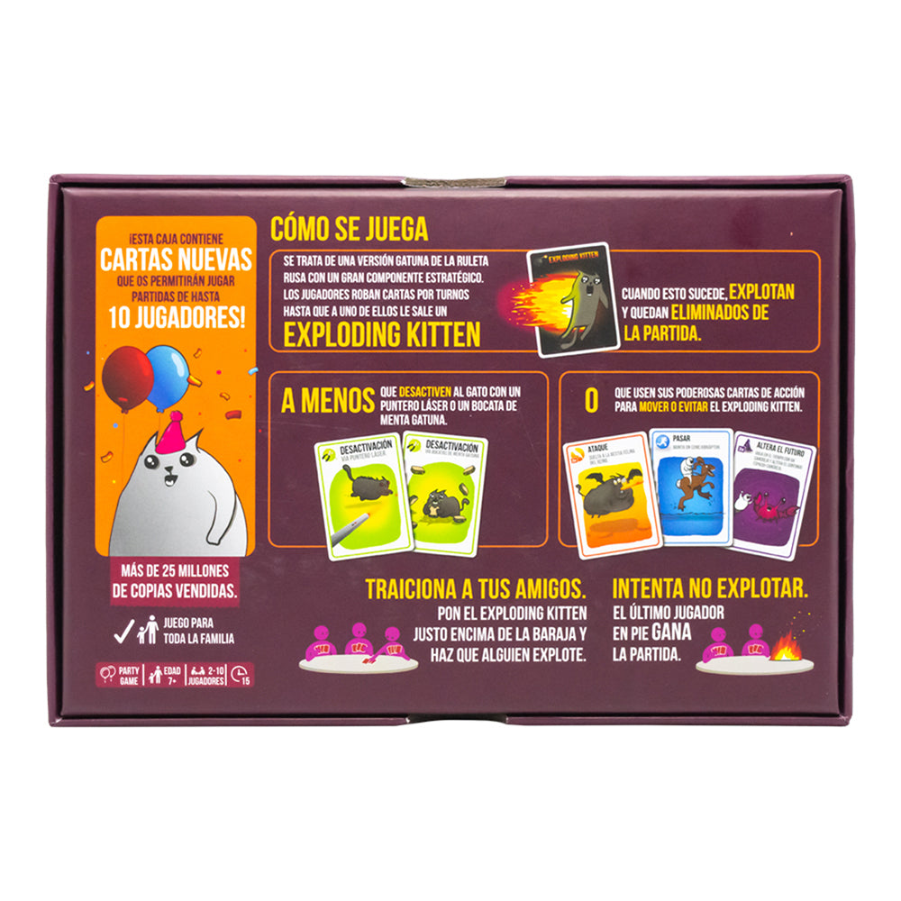 Juego de Cartas Exploding Kittens Party Pack