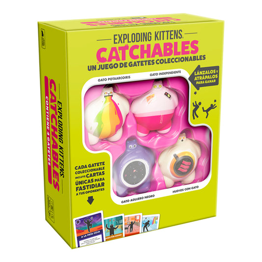 Juego de Mesa Exploding Kittens Catchables | Diversión Rápida y Caótica